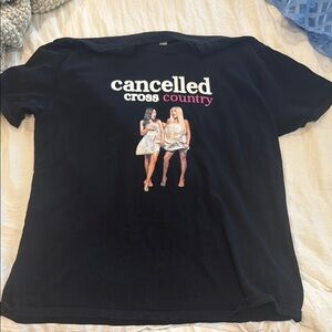 Cancelled Cross Country Kids Black T-Shirt